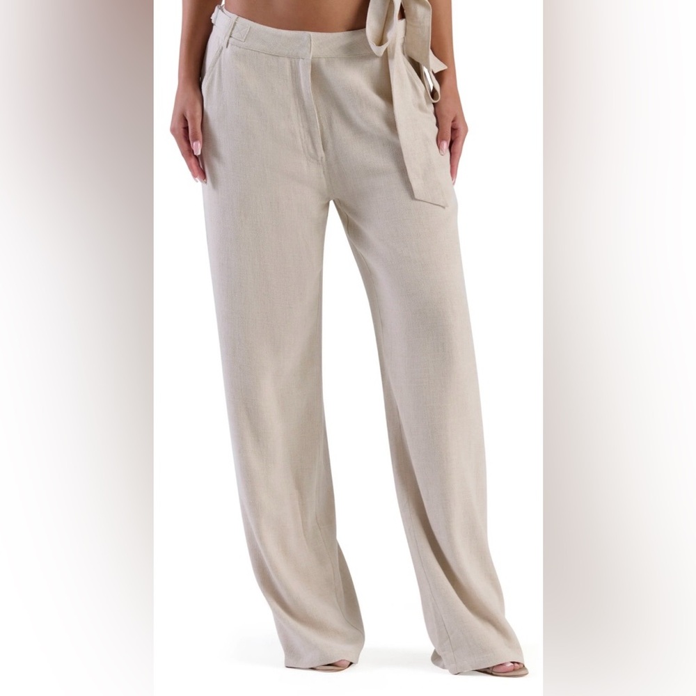 Naked Wardrobe (Nordstrom) Cream Trousers